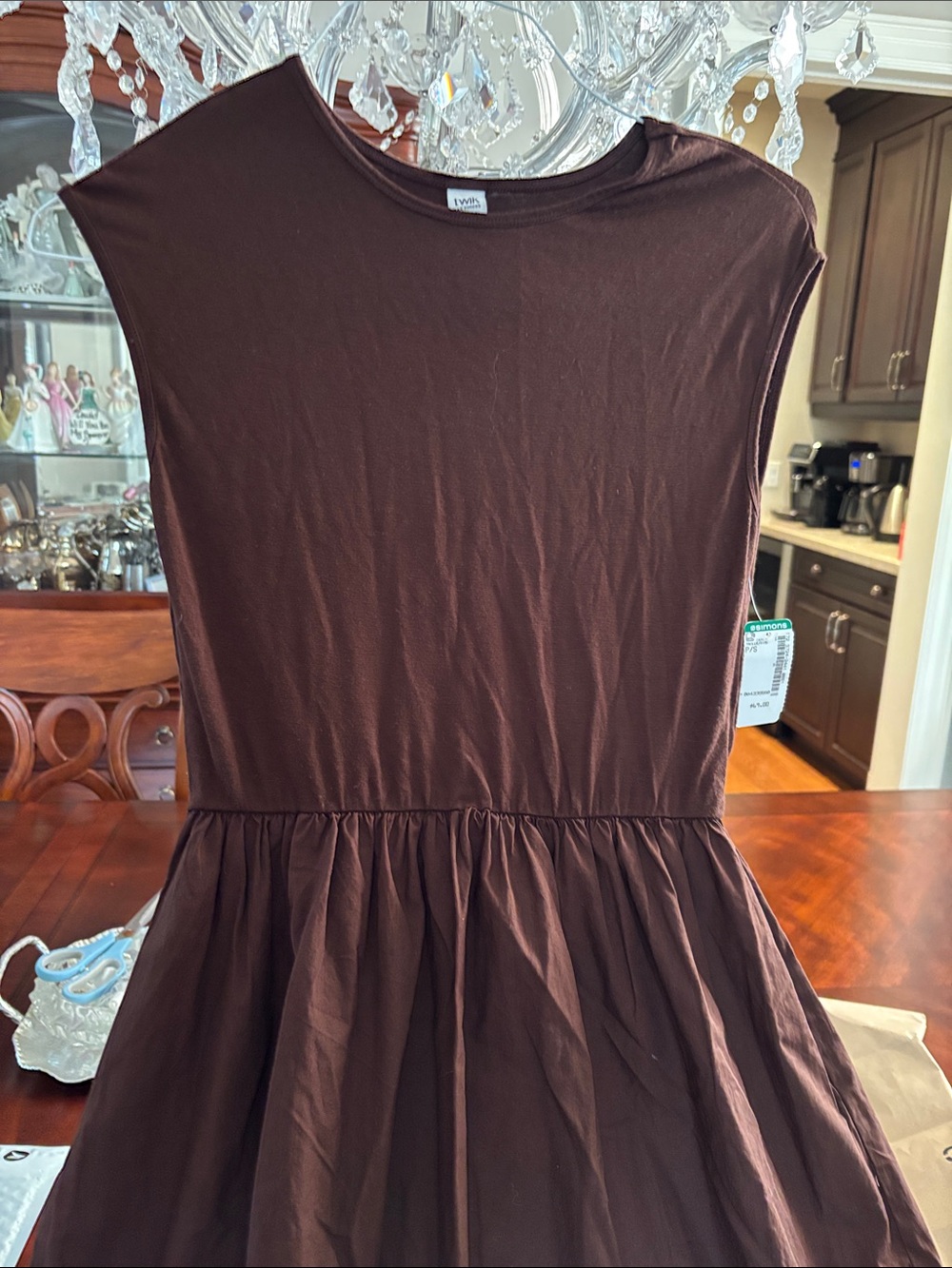 Simons Brown Sleeveless Maxi Dress - Picture 6 of 7